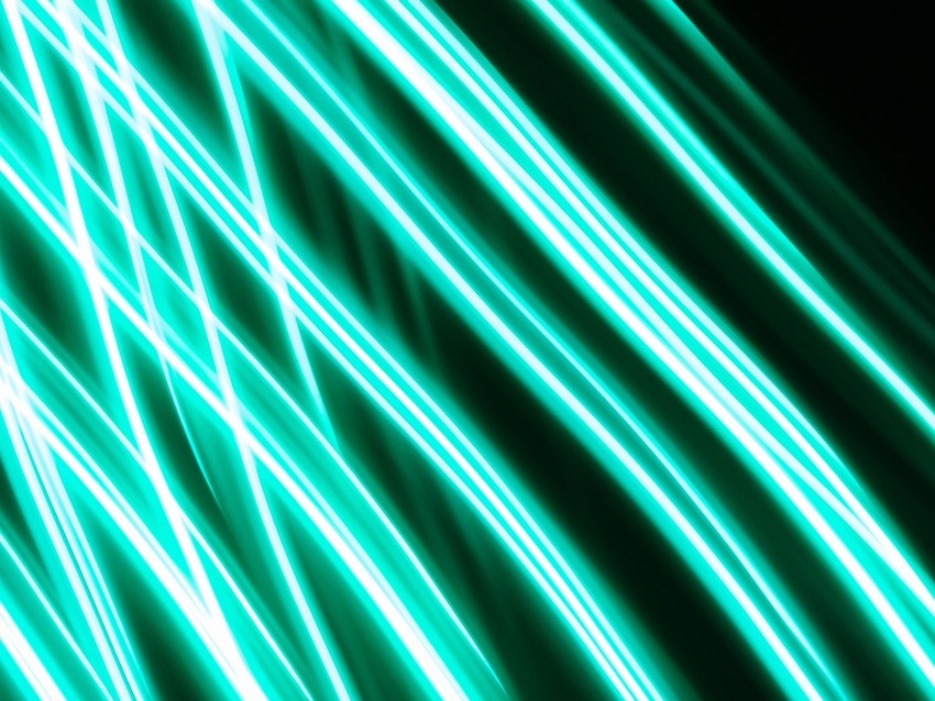 lines, stripes, neon, green, glowing