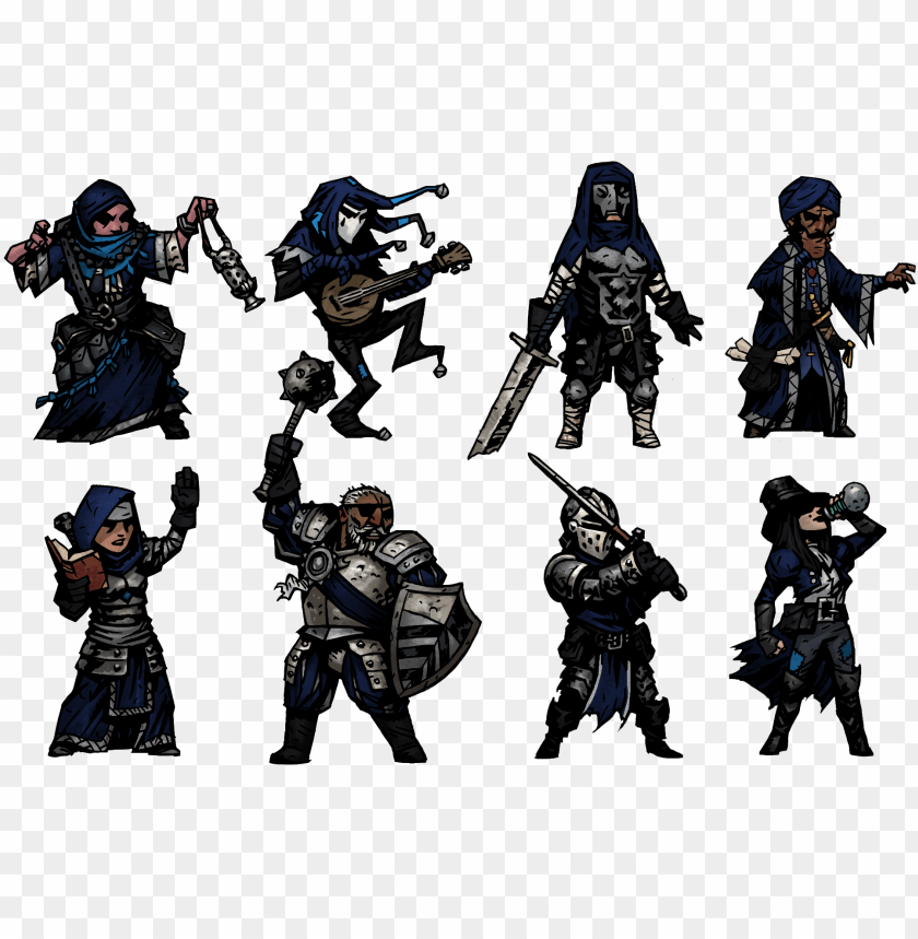 lineup darkest dungeon characters lineu PNG transparent with Clear Background ID 183182