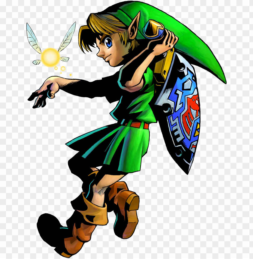 link taking his sword ocarina of time legend of zelda majoras mask 3d link PNG transparent with Clear Background ID 199668