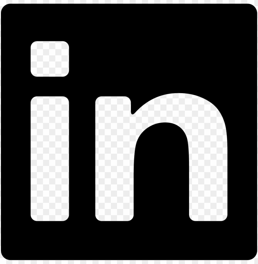 Linkedin Square Logo Comments Linkedin Icon Black Png Image With