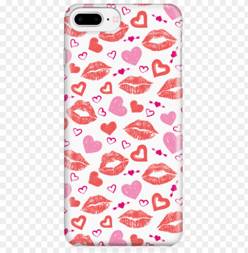 kiss, lips, phone, speak, heart, talk, mobile