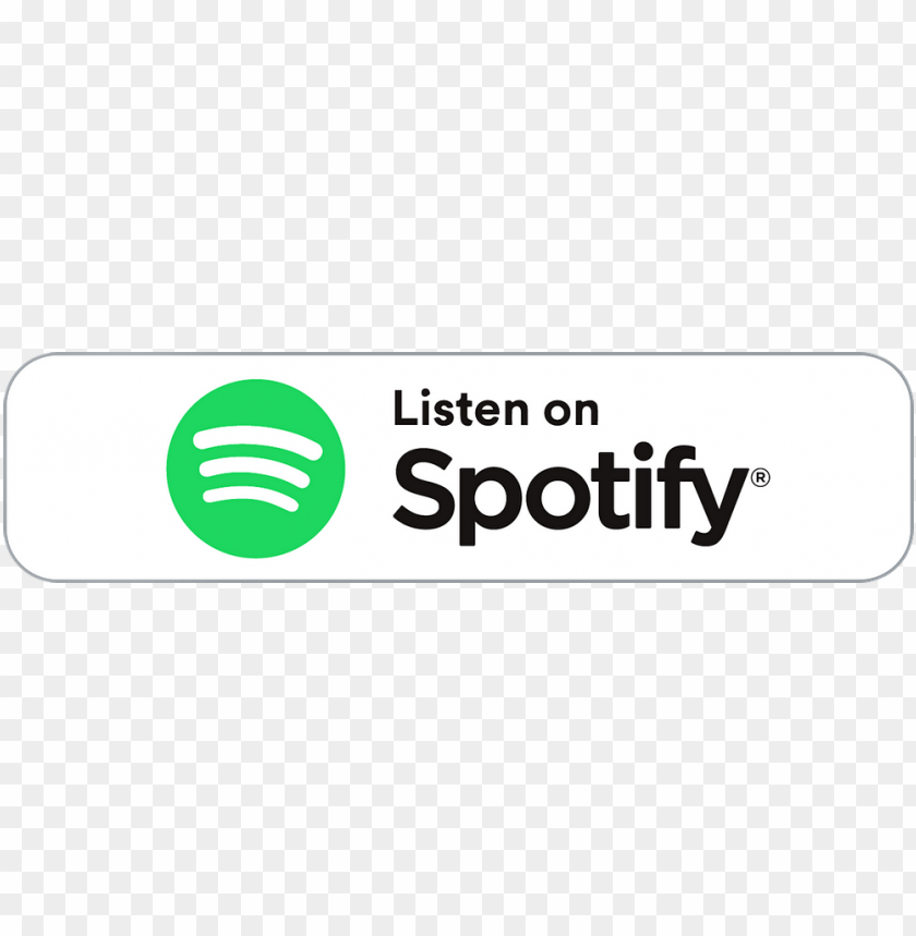 listen on spotify white banner PNG transparent with Clear Background ID 472897