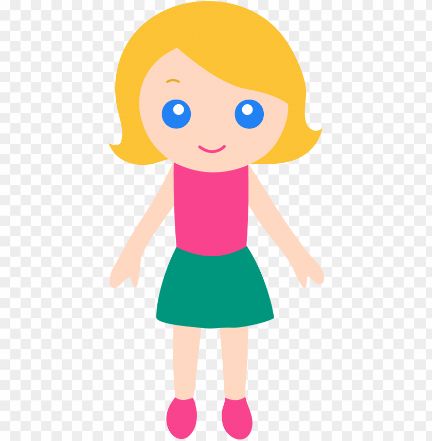 little girl clipart cartoon - cartoon girl with blonde hair PNG image with transparent background@toppng.com