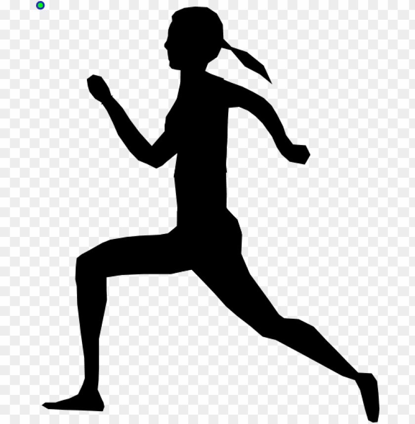 little girl running vector illustration - running girl silhouette PNG image with transparent background@toppng.com