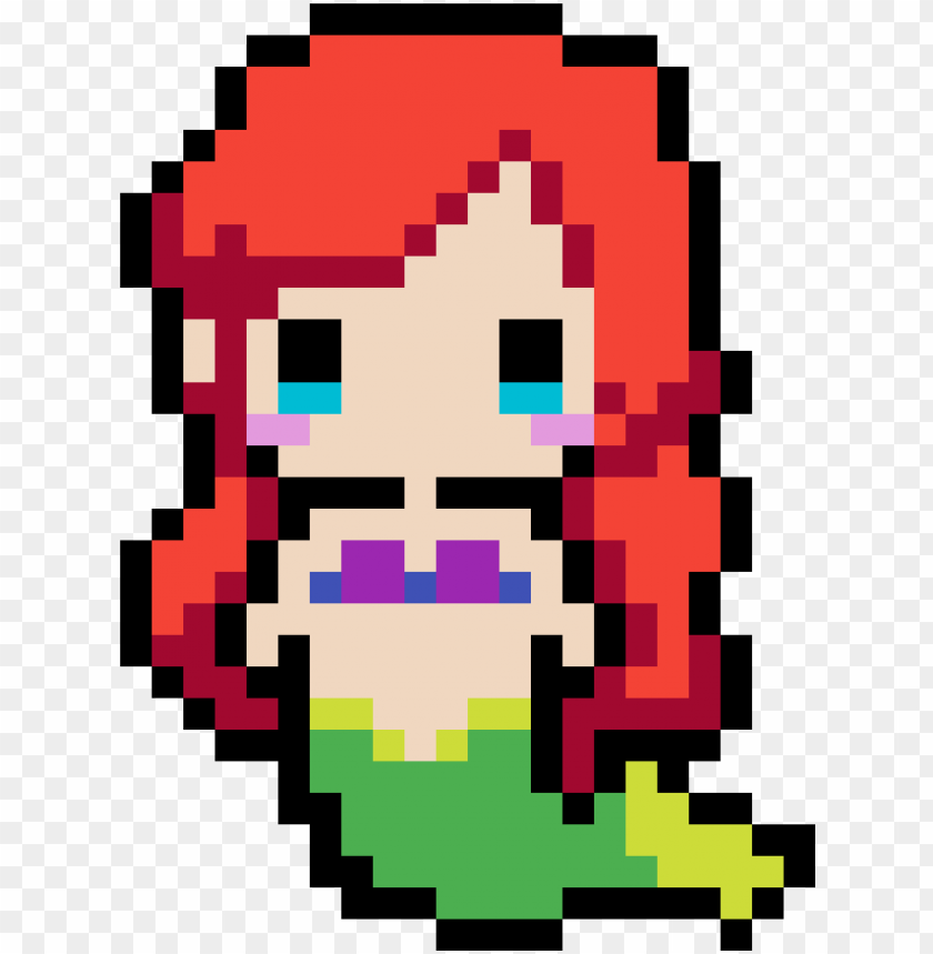 Little Mermaid アイロン ビーズ アリエル 図案 Png Image With Transparent Background Toppng