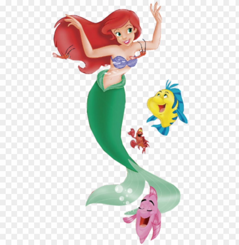 little mermaid ariel - autism awareness with many cartoon characters PNG  image with transparent background | TOPpng