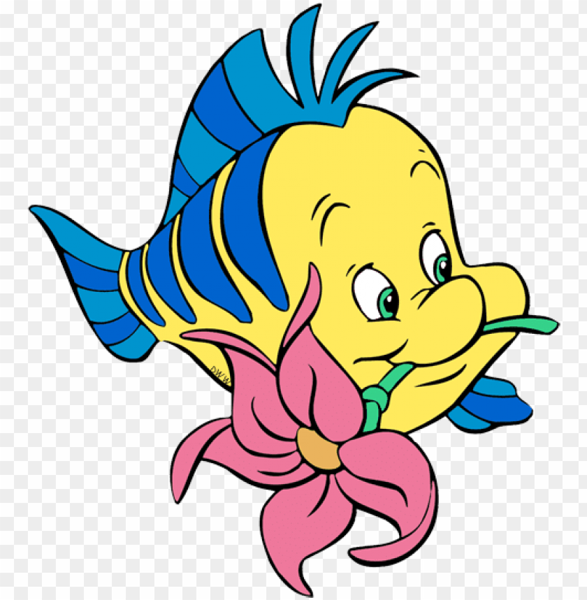 Little Mermaid Flounder Png Clipart Royalty Free Download - Flounder Disney Png Image With Transparent Background | Toppng