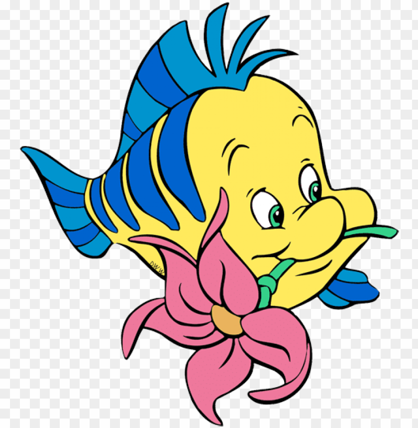 Little Mermaid Flounder Png Clipart Royalty Free Download Flounder Disney Png Image With Transparent Background Toppng