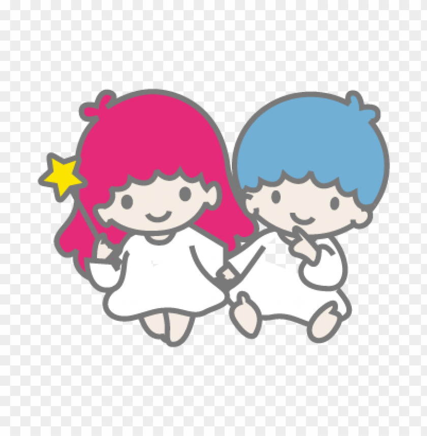  little twin stars vector free download - 465018