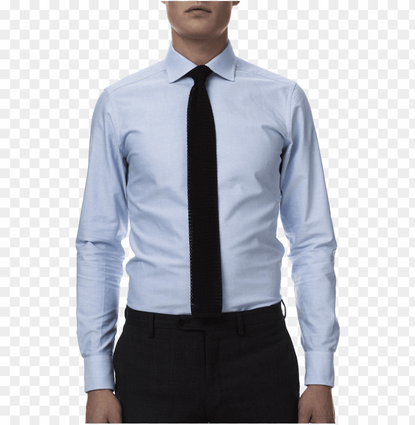 Llight Blue Dress Shirt Black Tie Png Free Png Images Toppng - black suit with blue tie roblox