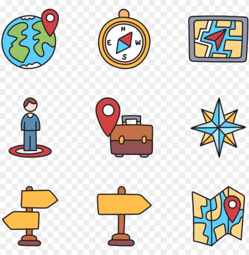 map, gps, navigation, pointer, technology, button, symbol