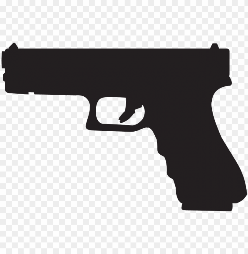 Lock 19 Silhouette Glock 17 Png Image With Transparent Background Toppng - glock free roblox