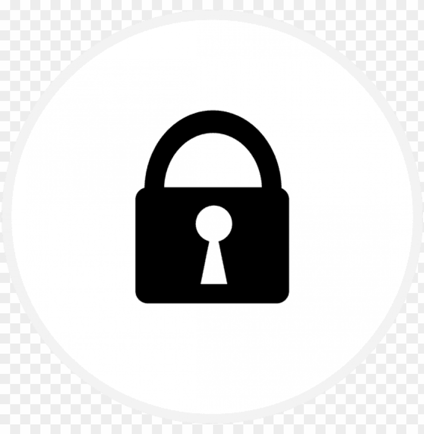 Lock Icon White Periscope Logo Png Black White PNG Image With Transparent  Background | TOPpng