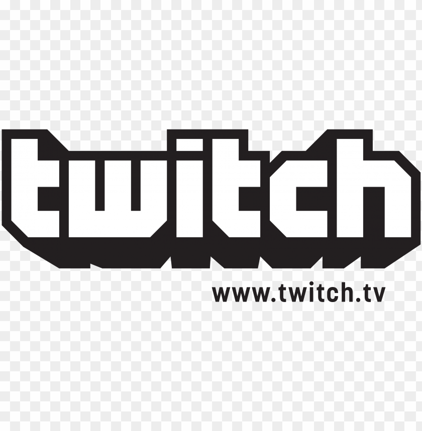 Logo Twitch Blanc PNG Transparent Background