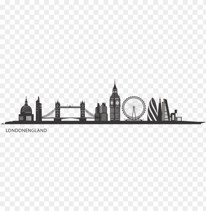 London Skyline Silhouette PNG Transparent With Clear Background ID ...