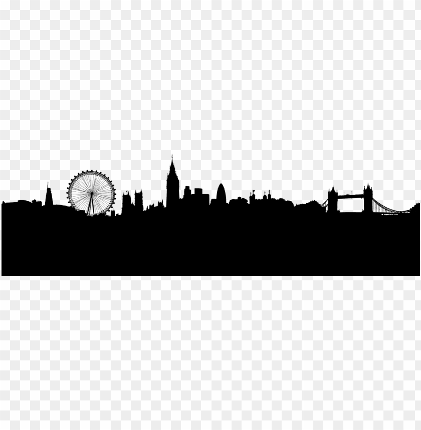 London Skyline Silhouette PNG Transparent With Clear Background ID ...