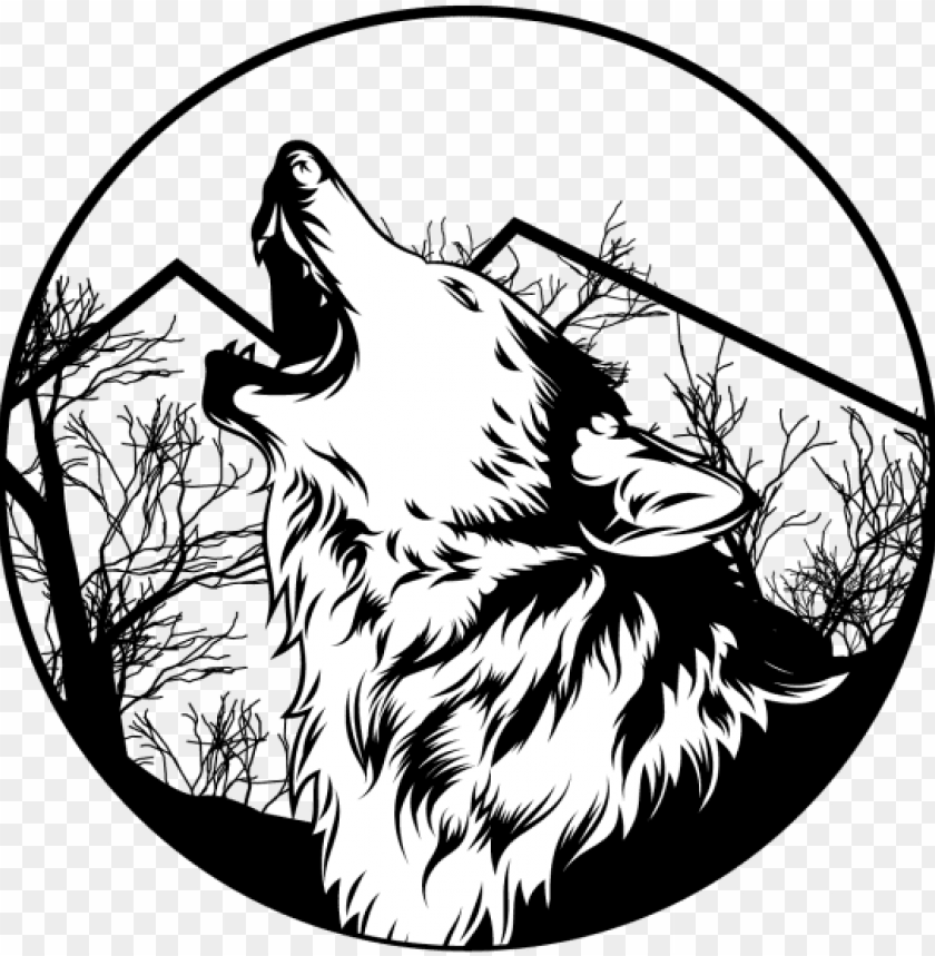 free PNG lone wolf vector illustration, lone, wolf, angry png - wolf vector art PNG image with transparent background PNG images transparent