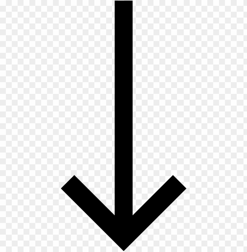 long arrow down - down arrow clip art PNG image with transparent background  | TOPpng