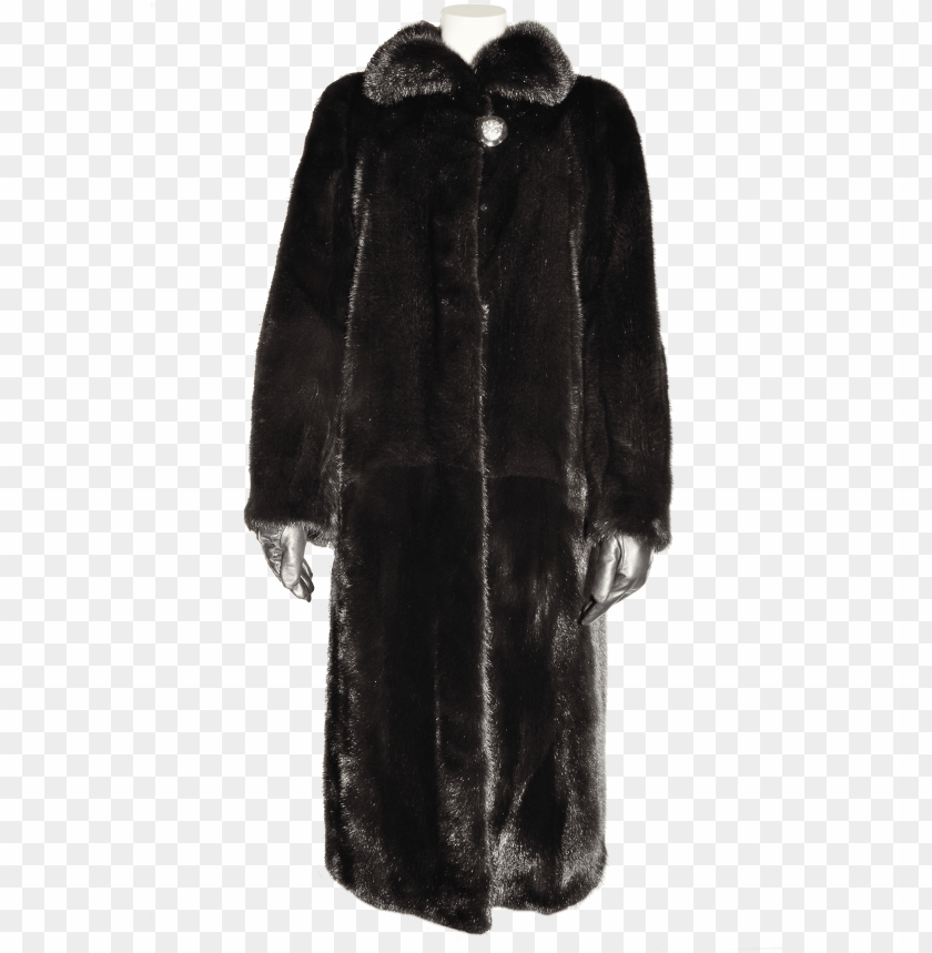 
furry animal hides
, 
clothing
, 
warm
, 
coat
, 
long
, 
black

