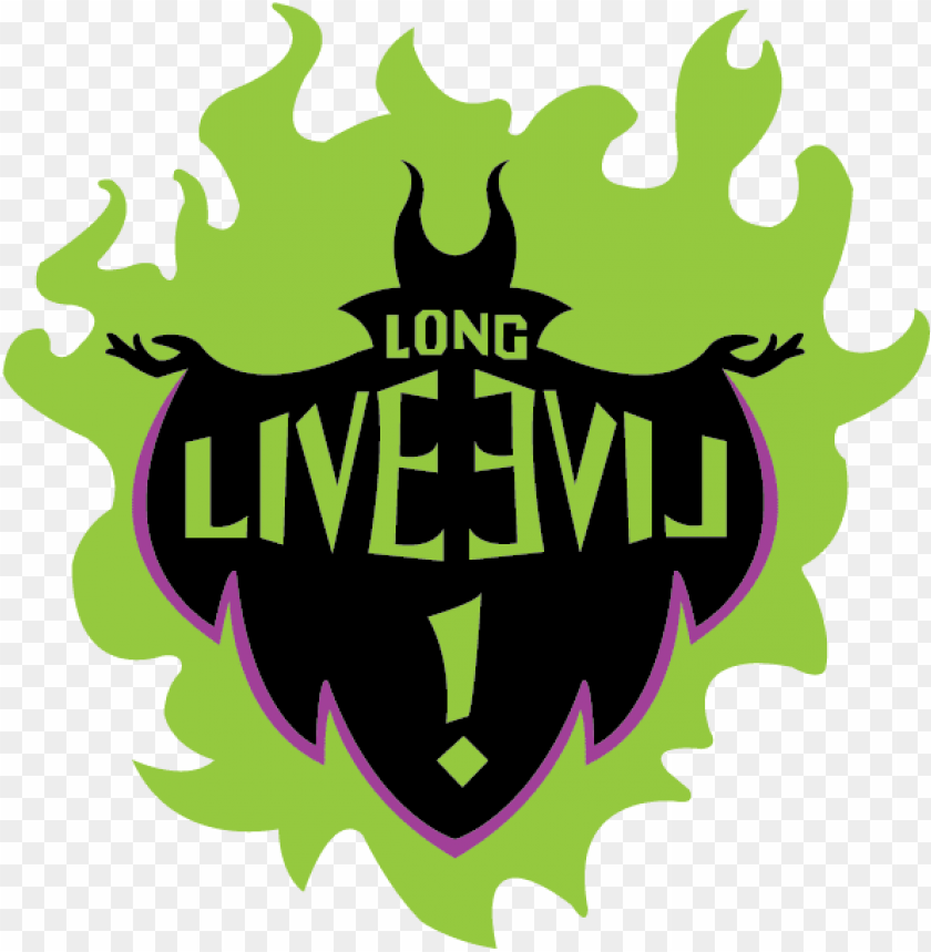 long descendants live evil disney logo long live the devil PNG transparent with Clear Background ID 216539