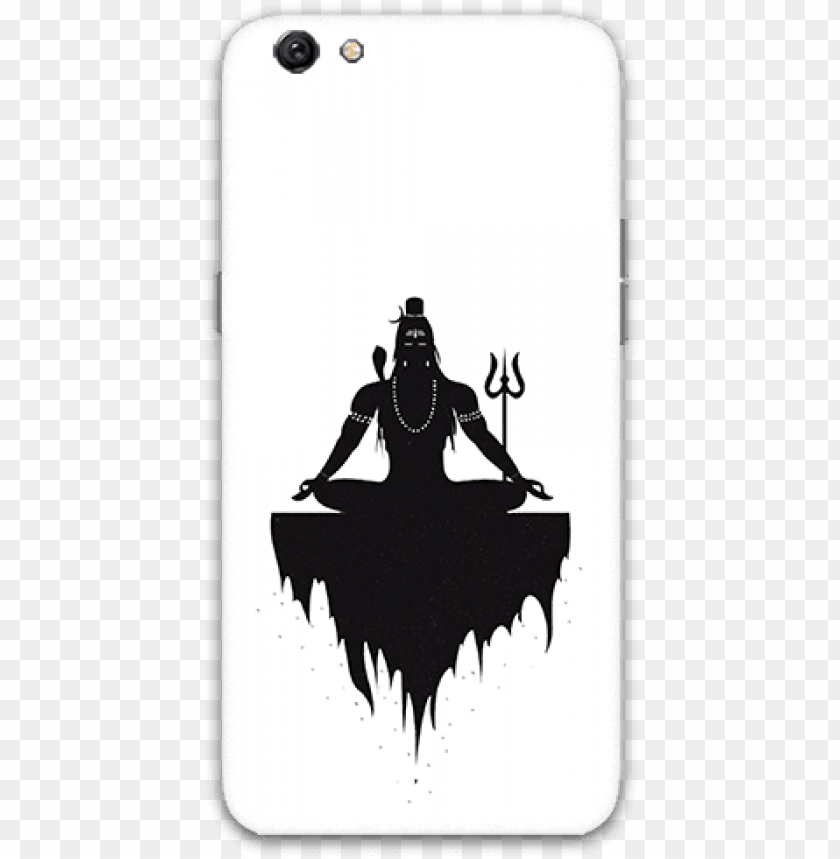 lord shiva meditation oppo f3 plus mobile back case - mahadev black PNG  image with transparent background | TOPpng