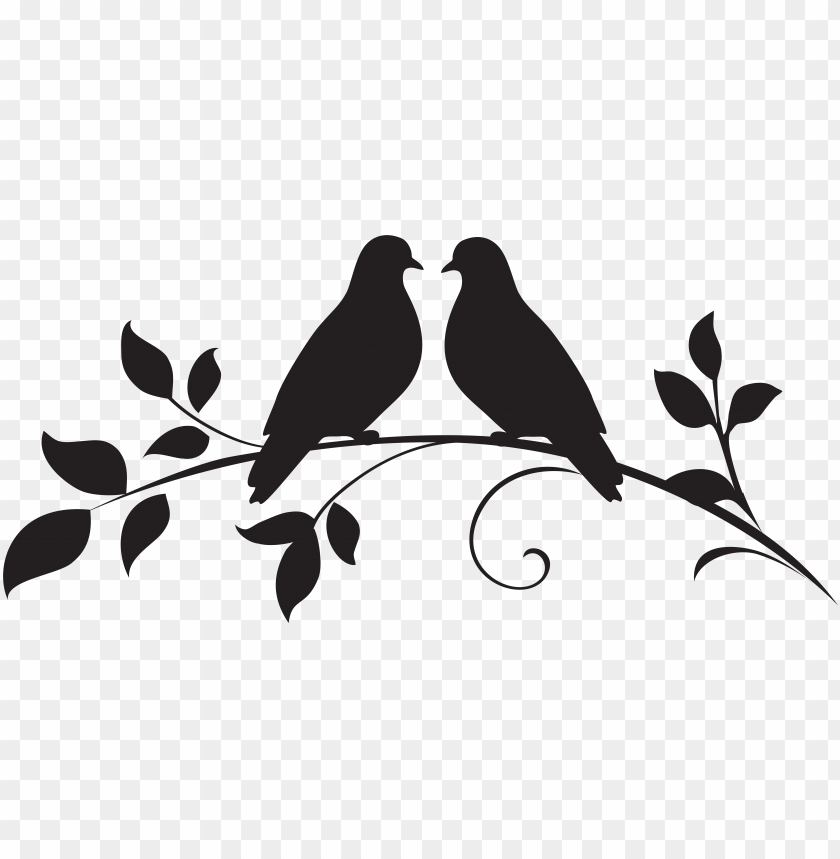 Download Love Birds Silhouette Png Image With Transparent Background Toppng