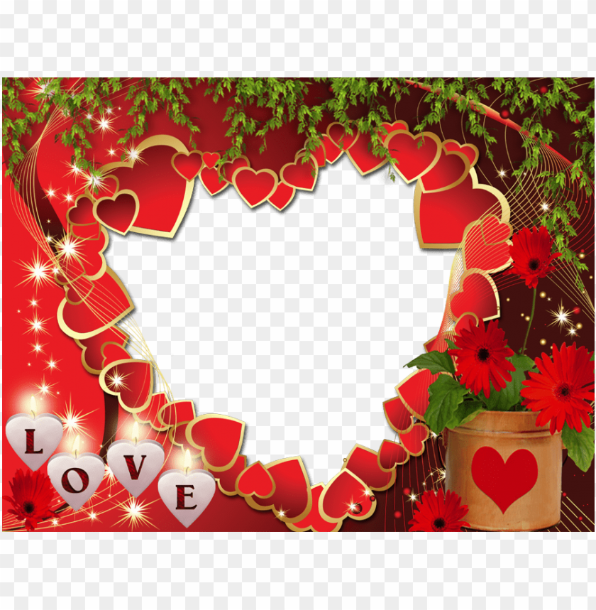 love frame full hd PNG image with transparent background | TOPpng