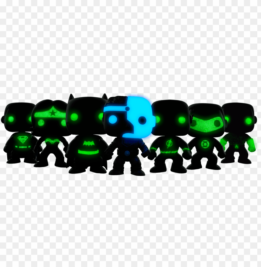 lowing silhouette pop vinyl bundle justice league silhouette pop set PNG transparent with Clear Background ID 266697