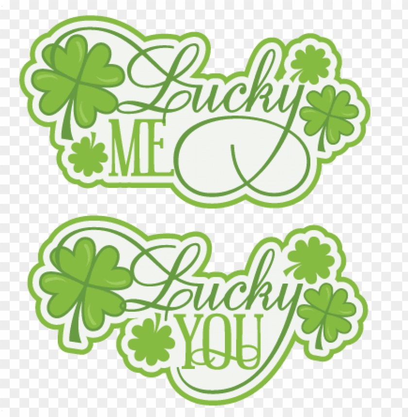lucky titles svg cutting files for scrapbooking st st patricks day scrapbooki PNG transparent with Clear Background ID 250062