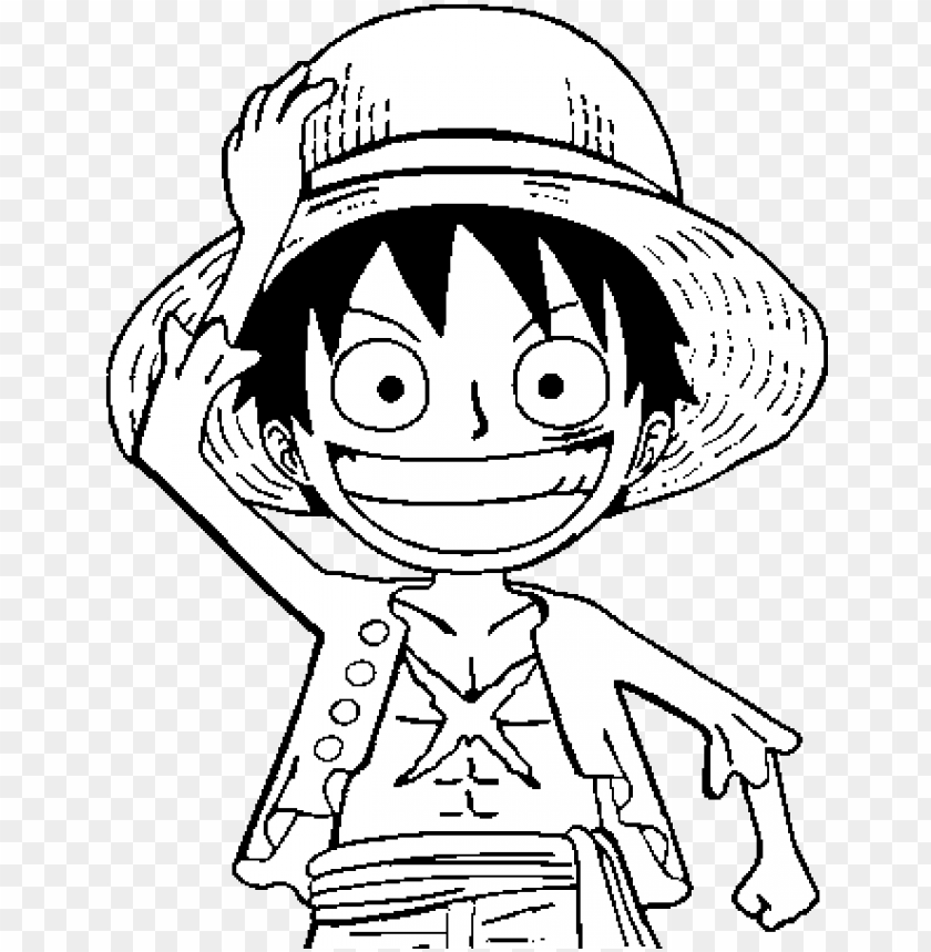 Luffy Coloring Pages - One Piece Luffy Coloring Pages PNG Transparent ...