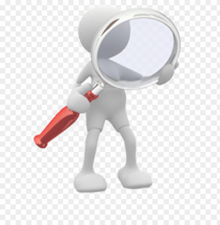 lupa muñeco png research icon 3d PNG transparent with Clear Background ID 202020