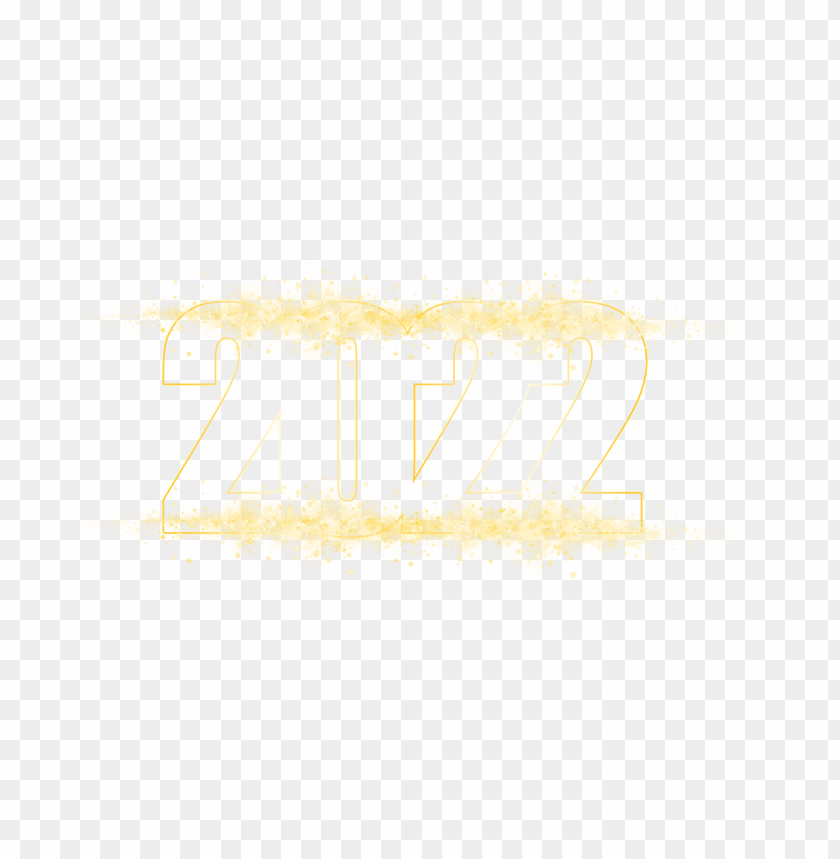 Luxury Gold 2022 Text PNG Image With Transparent Background