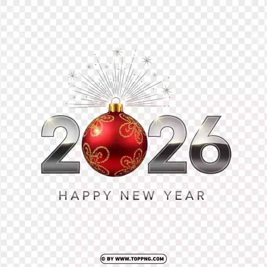 Luxury metallic 2026 holiday typography art for festive celebration