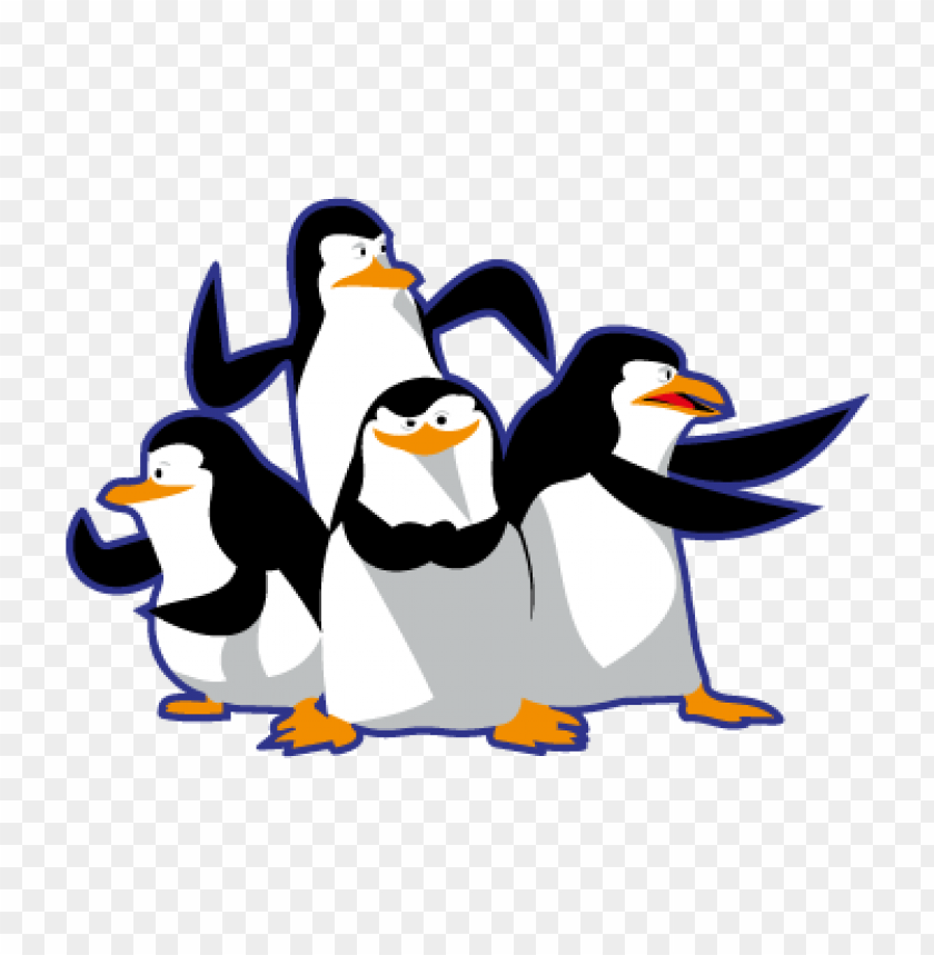  madagascar pinguinos penguins vector free download - 464923