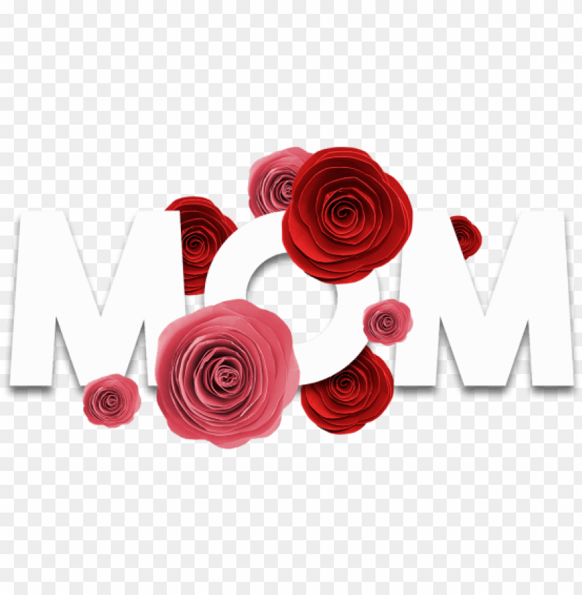 mãe, palavra com rosas livre  e psd - mother's day, mother day