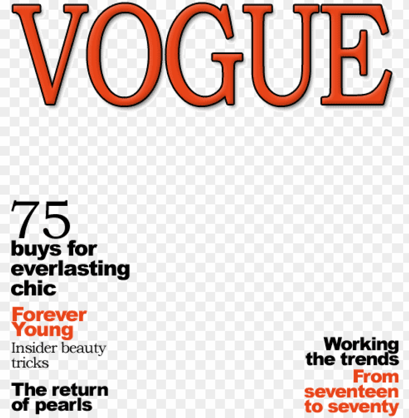 magazine cover png vogue magazine covers PNG image with transparent