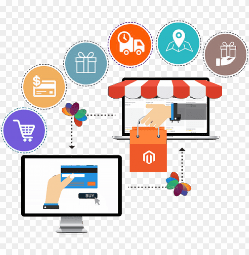 internet, food, shop, graphic, website, retro clipart, shopping bag