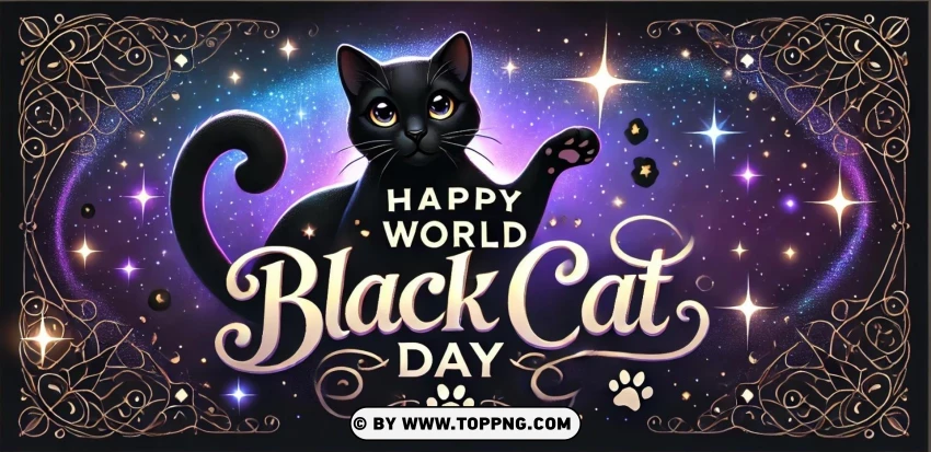 International Black Cat Day , World Black Cat Day , Black Cat,Kitten , Animal , Pet , Fun 