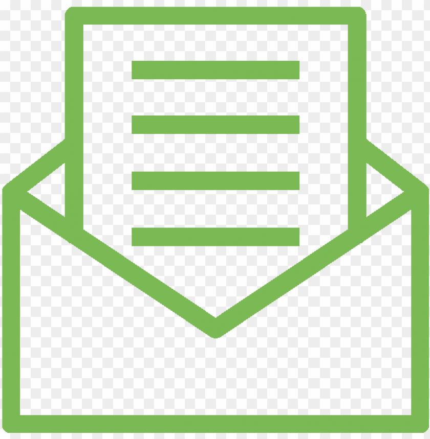 Mail Icon Green Email Newsletter Icon Png Free Png Images Toppng