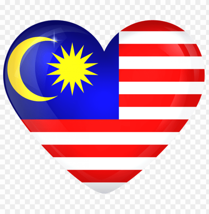 free PNG Download malaysia large heart flag clipart png photo   PNG images transparent