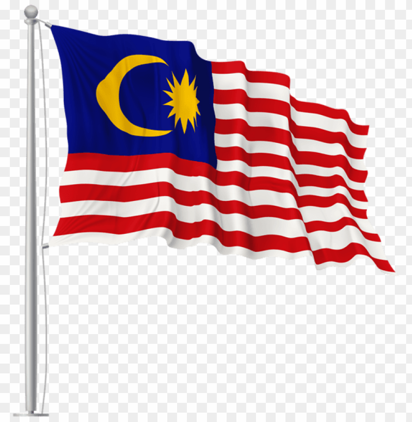 Download malaysia waving flag clipart png photo  @toppng.com