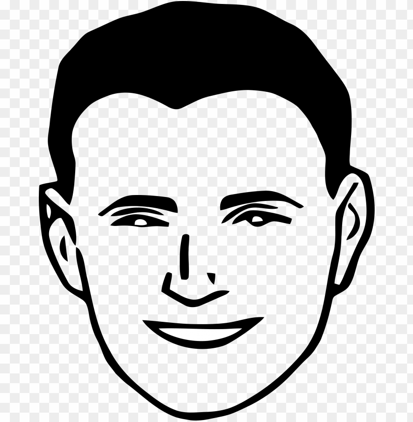 Man's Face clipart. Free download transparent .PNG