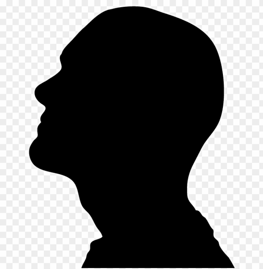 Human head Face Silhouette , man silhouette transparent background