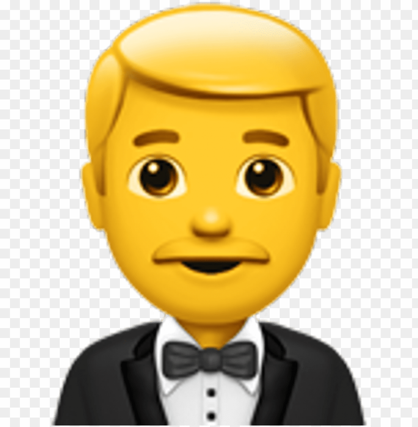 Man In Tuxedo Emoji Man Tipping Hand Emoji Png Image With Transparent Background Toppng - cow tux roblox