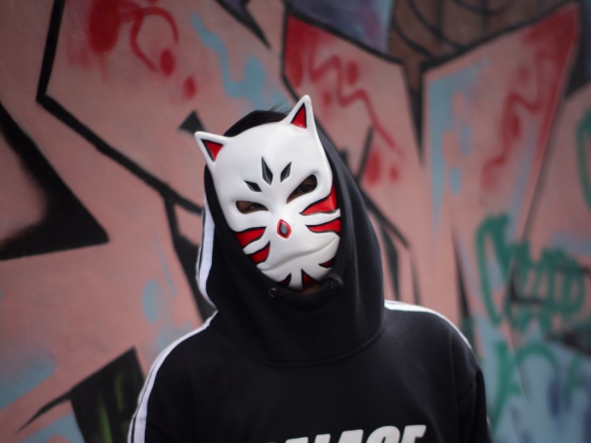 man, mask, hood, hoodie, anonymous