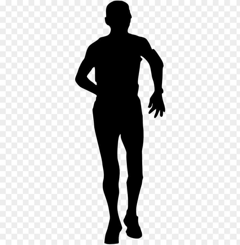 Transparent Man Running Silhouette PNG Image - ID 4049