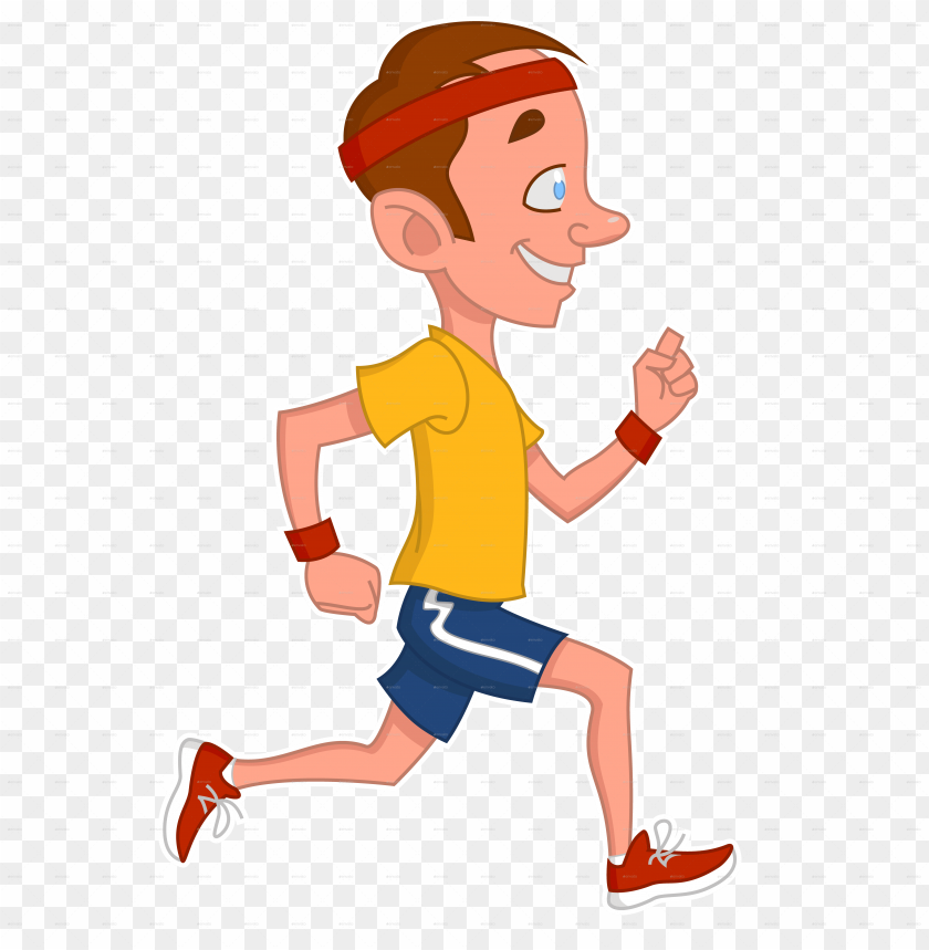 Man Runs Man Runs - Running Man Cartoon PNG Image With Transparent Background