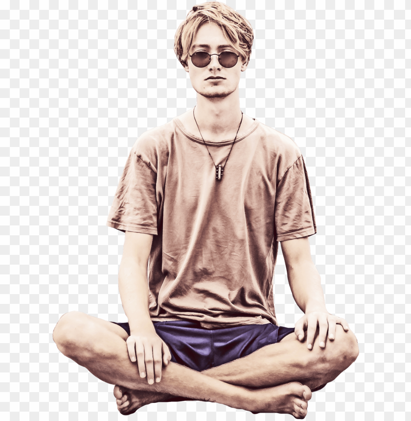 Lotus Man Meditating Pose Sketch Vector Images over 160