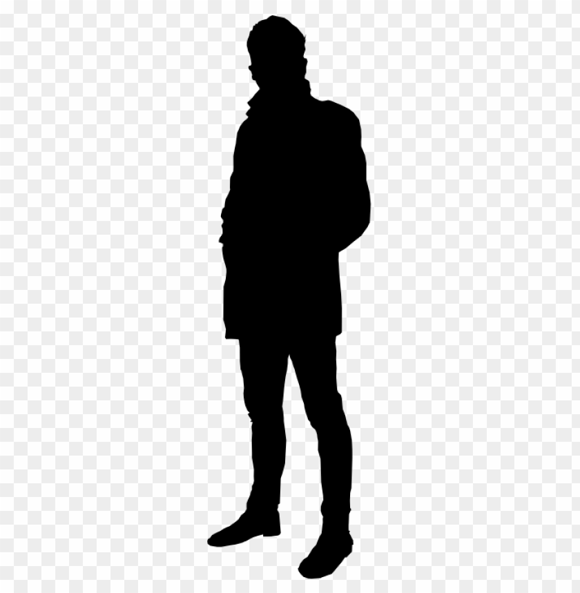 person standing silhouette png