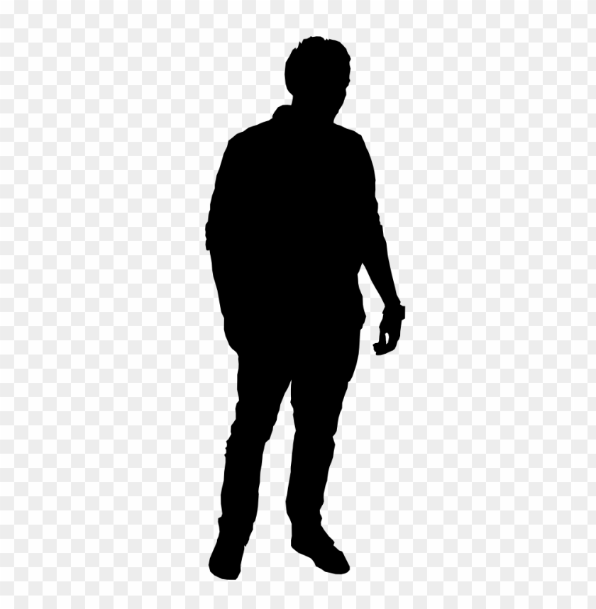 Transparent man standing silhouette PNG Image - ID 4329